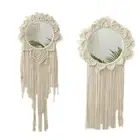 Hand Woven Hanging Wall Boho Braided Tassel Macrame Tapestry