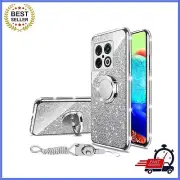 OnePlus 10 Pro 5G Case With Lanyard Ring Kickstand Bumper Shockproof Silver New