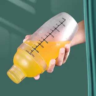 家用飲品調酒耐衝擊透明雪克杯(350ml二入)