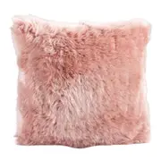 Auskin The Gulgong Sheepskin Cushion Sofa/Couch Pillow Square 50cm Dark Rose