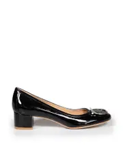 Black Gancini Accent Pumps