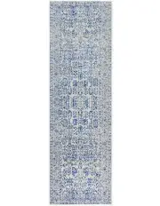 [Rug Culture] Evoke Frost Blue Transitional Runner Rug