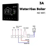 Smart Thermostat Home Electric Floor Heating Water/Gas Boiler Fahrenheit 3A