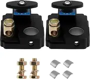 2 Pcs Battery Disconnect Switch Efficient Battery Shut Off Switch Universal Automotive Cut Isolator for Vehicle Truck RV Boat(Black)