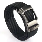 TUSHI 125cm Metal Buckle Tactical Belt Nylon Wistand Inserting BuckleCasual Military Fan for Men Women