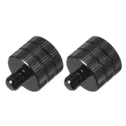 2PCS Mic Stand Adapter 3/8 Female to M6 Male Screw Thread Camera Tripod Mount