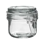 Argon Tableware Glass Storage Jar with Airtight Clip Lid - 125ml