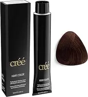 Créé Professional Permanent Hair Color 100ml 3.4 Fl.Oz. (Light Copper Golden Brown 5.34)