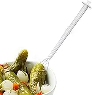 Pickle Grabber Fork - Prongs Pick up Tool, Kitchens Picking Pickles | Easily Carrying Picking Peppers Picker, PVC Upper Grabber Pickle Tools for Restaurants Hotels Bakeries Delicatessens Daily Use