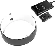 Multi-function ring,NFC Phone Smart Rings,Build-in 6 RFID Cards and 2 Health Stones,Multi-Function Ring with CDS RFID Replicator, Controller IC/ID/NFC Reader(Size:L)