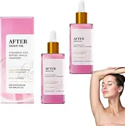 Strawberry Vanilla After Shave Oil Women, Softer Serve After Shave Oil, After Shave Oil Strawberry, Prevent Ingrown Hairs & Dryness, Natural After Shave Oil for All Skin Types (2pcs)