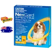 NexGard Spectra for Dogs 3.6-7.5kg - 6 Chewable Tablets | Flea, Tick Treatment