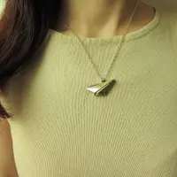 在飛比找momo購物網優惠-【mittag】paper plane necklace_紙