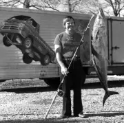 King Mackerel In United States 1974 Old Fishing Photo