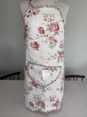 NWT Bitter Sweet Inn Quilted Apron Floral And Stripes