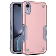 For iPhone Xr Case, Heavy Duty Dual Layer Slim Shockproof Cover - White