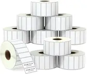 BETCKEY - 38mm x 13mm(1.5 in x 0.5 in) File Folder & Address Thermal Labels, 23500 Perforated Labels, Compatible with Zebra & More Printers