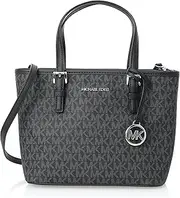 [Michael Kors] Jet Set Travel Women's Tote Bag, Black, Black, Free Size
