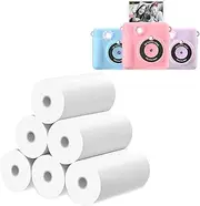 6 Rolls Kids Camera Print Paper, Zero Ink Refill for Kids Instant Camera 2.2 Inch BPA Free Photo Paper Compatible with Most Children Instant Print Camera