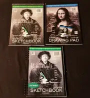 Roaring Spring - Lot / Set of 3 Pads: Includes 2 Sketchbooks and 1 Drawing Pad