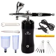 Double Action Portable Spray Gun Paint Art Nail Art Mini Airbrush Compressor Kit