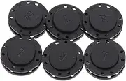 PartyKindom Sew-on Magnetic Buttons 6 Pairs Round Magnetic Clothing Fasteners Black Magnetic Snaps for Purses Magnetic Closures for Clothing Decorative Snaps for Coat