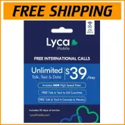 Affordable Lyca Mobile Prepaid SIM with Unlimited Talk & 15GB Data for Travelers