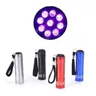 Mini UV Ultra Violet 9 LED Flashlight Blacklight Light Inspection Lamp Torch_f6