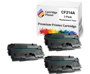 3 Pack Compatible Toner Cartridge Replacement for HP CF214A 14A (10,000 pages) for HP LaserJet Enterprise 700 M712 700 M712dn 700 M712n 700 M712xh 700 M...