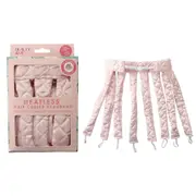 Beauty & Me Heatless Hair Curling Headband For Overnight Curls In A Pink Design