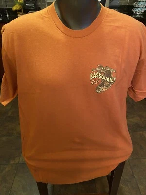 Cabela’s Bassquach Ale Beer Shirt Size L Rust NWT