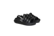 AUSTRALIAN SHEPHERD Removable Elastic Strap Slingback Sandals Roseline Black