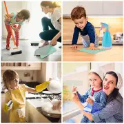 Kids Cleaning Set Funny Toddler Broom Set for Housekeeping Educational lemBc