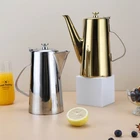 Long Spout Cold Kettle Stainless Steel Water Jug Coffee Pot Teapot Restaurant