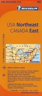 Northeastern USA, Eastern Canada - Michelin Regional Map 583 [Sheet map, folded]