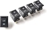 Pack of 20 DC AC Rocker Switch 2 pins SPST, Mini ON/OFF Toggle Switch Suitable for AC125V-250V DC 12V 24V 36V 48V 60V for Car Motorcycle Boats Disconnect Switch Water Dispenser Coffee Pot TV Raw Cable
