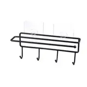 Kitchen Tissue Storage Holder Towel Rack Bathroom Shelf Hanging