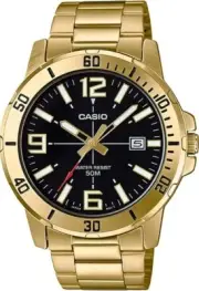 Reloj Casio ORIGINAL de acero inoxidable tono oro, dorado, reloj de mano