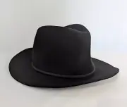 Brixton Black Wesley Fedora Hat Women's Size Medium