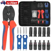 28PCS Solar Connectors Solar Panel Wire Connector Crimper PV Crimping Pliers Set