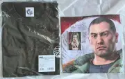 Ryu Ga Gotoku Taiga Saejima T-shirts XL size Towel Can Badge Set of 3 Yakuza