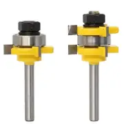 Heavy Duty 1/4inch Shank T shape Router Bit Set for Superior Woodworking