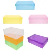 7 Pcs Storage Shoe Box Sneaker Containers Boxes Plastic Stackable Child Work