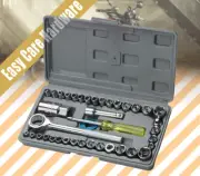 40 pcs Combination Socket Wrench Set 1/4" 3/8" Car Motorcycle Repair Spanner Kit