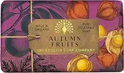 The English Soap Company Anniversary Wrapped Soap Bar, Fruit Shea Butter Soap Bar, Moisturising Soap Bar for Face and Body, Autumn Fruits Scent 190g