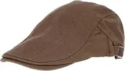 [FOMIYES] Classic Men's Newsboy Cap Fashionable Beret Hat Comfortable Cotton Beanie for Boys Decorative Hat Khaki