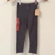 NEW Grayson Collective Girl Sz 4T Pants Leggings Gray Thermal Preppy