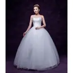 新款新娘結婚齊地顯瘦收腰婚紗禮服白紗(出租或出售均可)