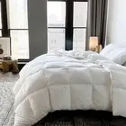 White Feather and Down Comforter King Size - Luxury All Season with 100%