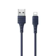 Remax Zeron Series Elastic Tpe Fast Charging Data Cable Usb To Lightning Blue #RC-179i